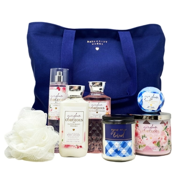 Bath & Body Works Bath & Body Bath Body Works Gingham Gift Set With